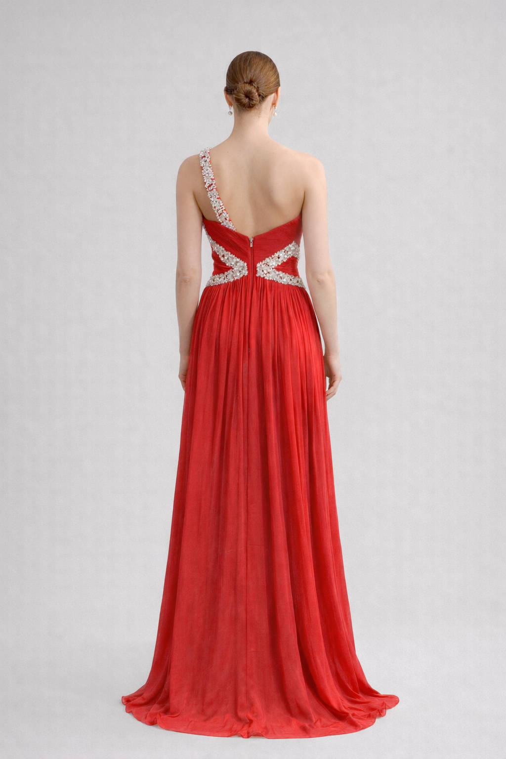 SCARLETTA – Robe de soirée bretelle asymétrique