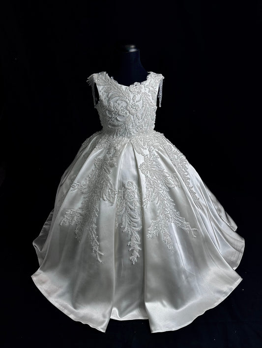 Robe de Cérémonie pour Petite Fille - Baptême, Mariage et Occasions Spéciales