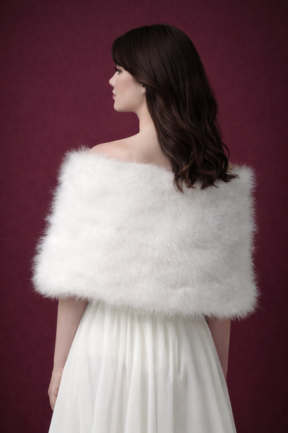 Étole de mariage hivernale